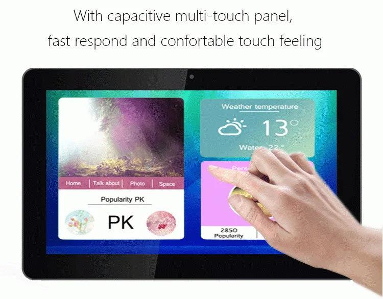 10.1 13.3 15.6 17 19 21.5 inch plastic touch screen android digital signage monitor advertising