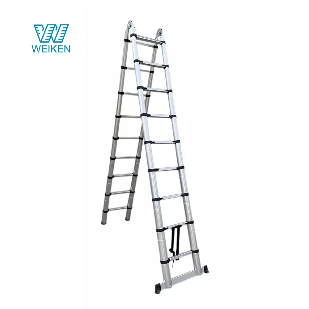 Direct Manufacturer High Quality Galvanized Steel Hydraulic Telescopic Wall Climbing Ladder