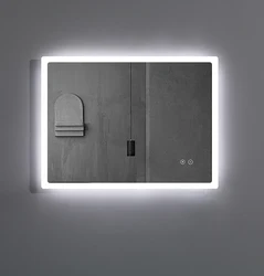 Tempo Plugged Led Smart Mirror Aluminum Frame Profile Mirror Led Dressing Table Mirror Cabinetp Bathroom