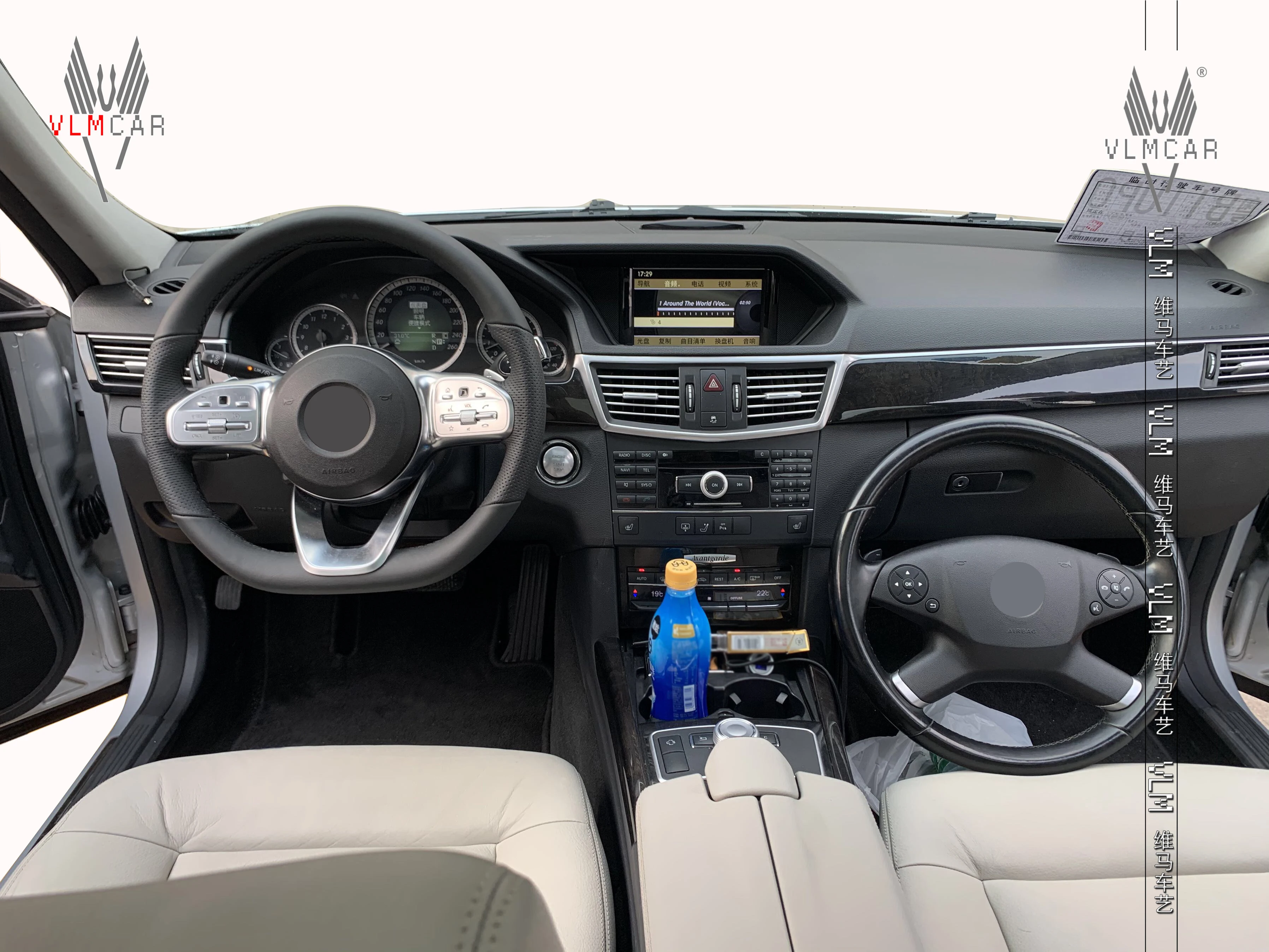 carbon fiber steering wheel For mercedes benz c-class A-class b-class e-class gla glc gle old model to new amg steering wheel