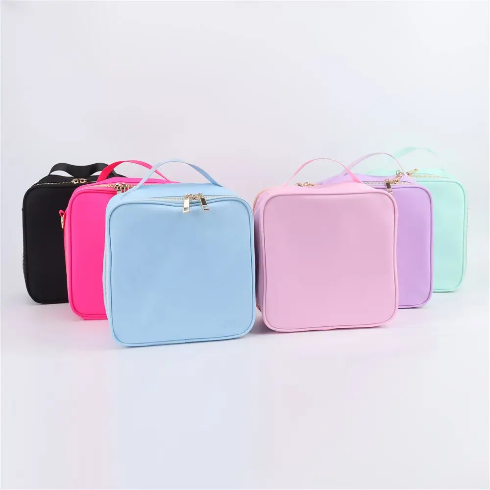 Keymay Kids Lunch Box Insulated Soft Bag Mini Cooler Back to School Nylon Shoulder Cooler Bags for Lunch