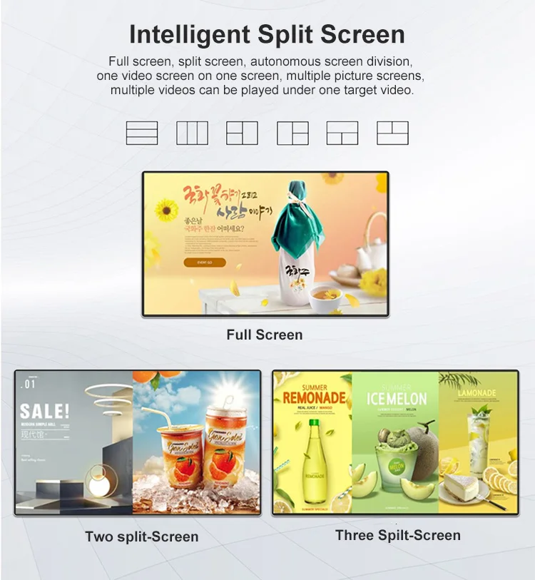 65  inch digital signage and displays LCD advertising screen Network WIFI android media Internet AD player