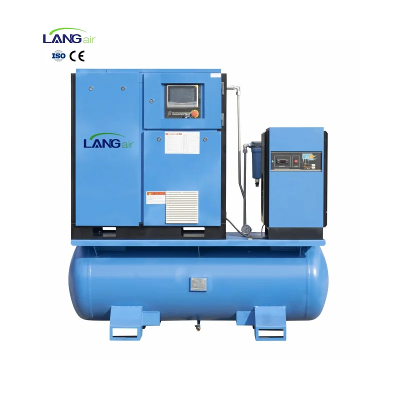 Langair 11KW 15KW 22kw integrated consumable screw air compressor fiber laser cutting air compressor machine