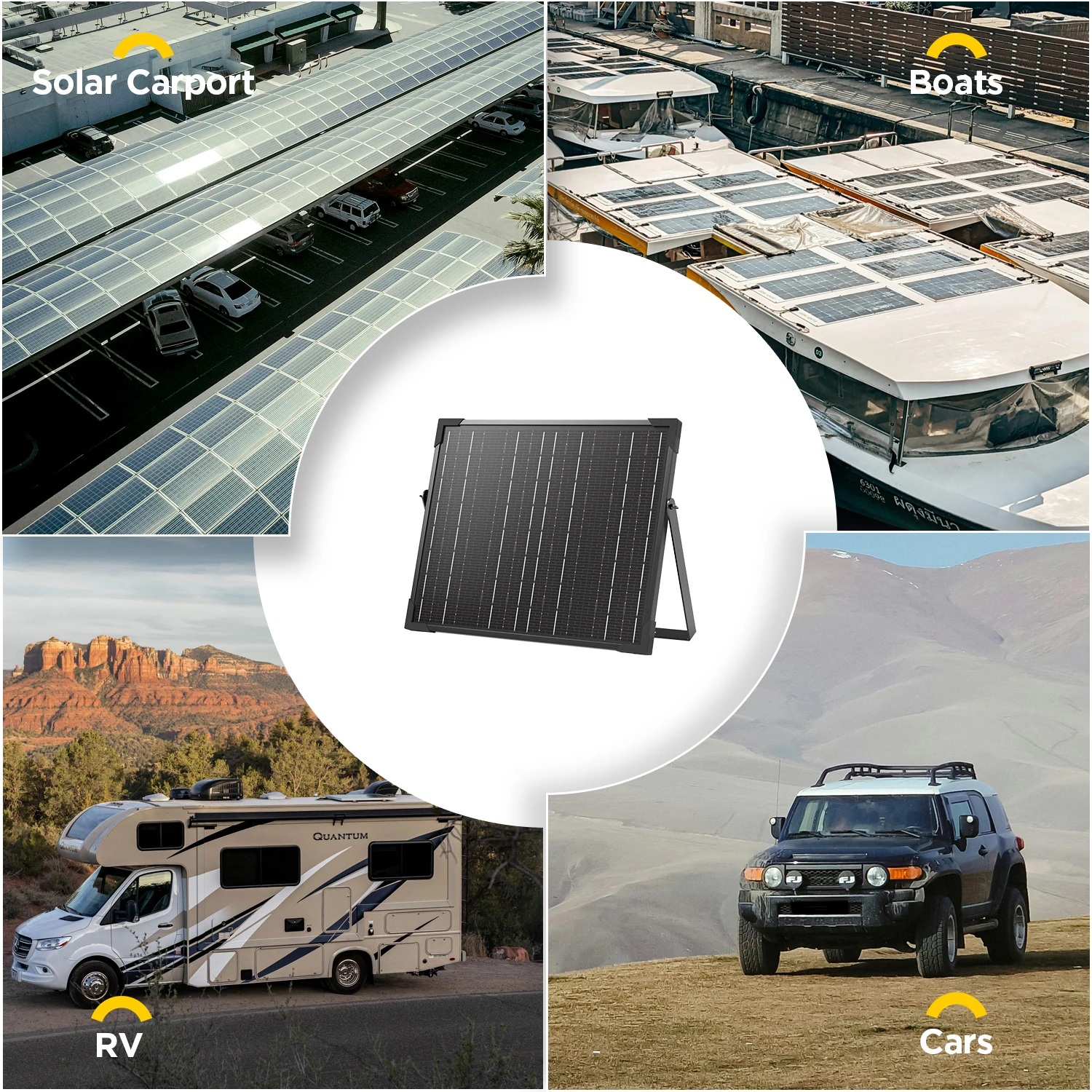 Portable 20W 12V Off-Grid Solar Power System Kit for Home and Car Use-Solar Battery Charger