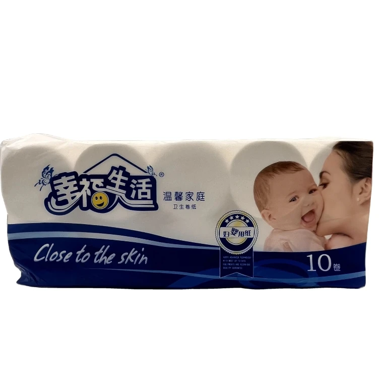 ECO Roll 100% биоразлагаемая бамбуковая целлюлоза новый дизайн одноразовые детские туалетные салфетки рулон Мягкий 2-4 слой туалетной бумаги