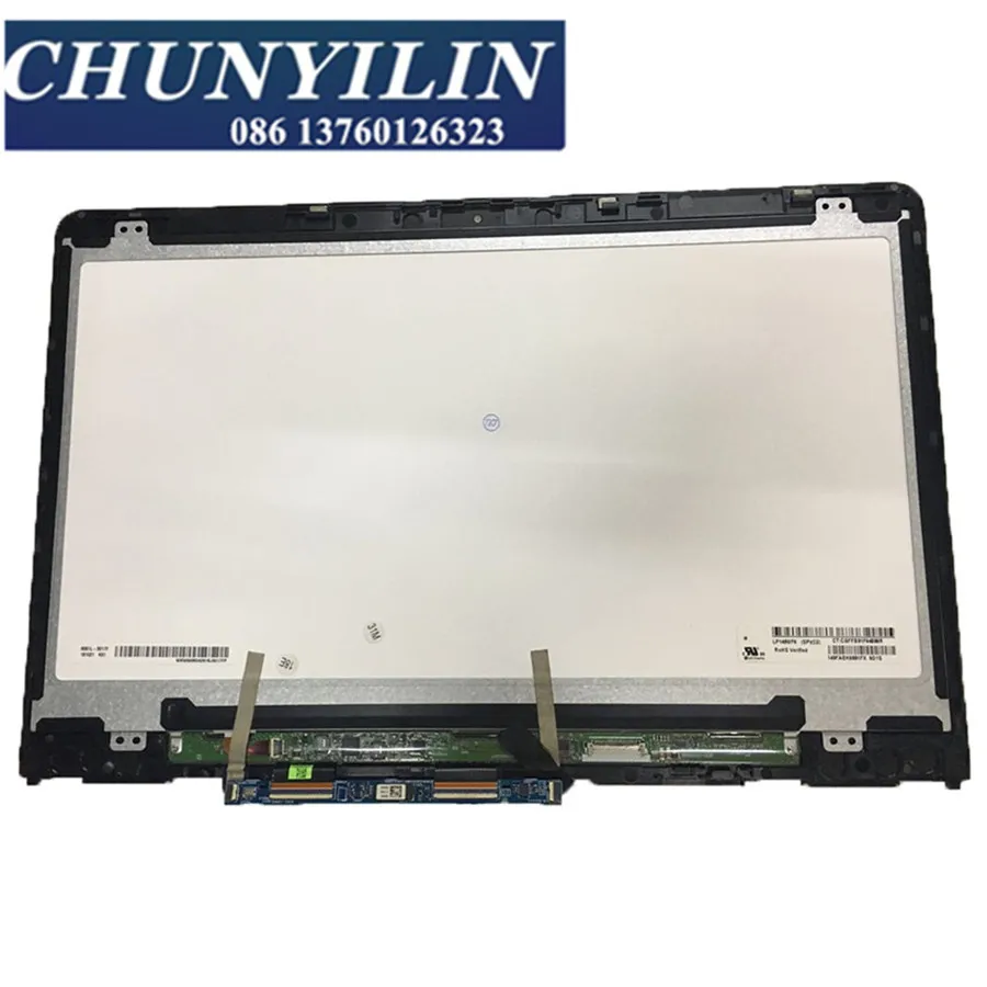 ЖК-дисплей 15,6 дюйма, панель сенсорного экрана, стеклянный дигитайзер в сборе + сменная рамка для ноутбука HP Envy x360 15-DR series N156HCA-EAB