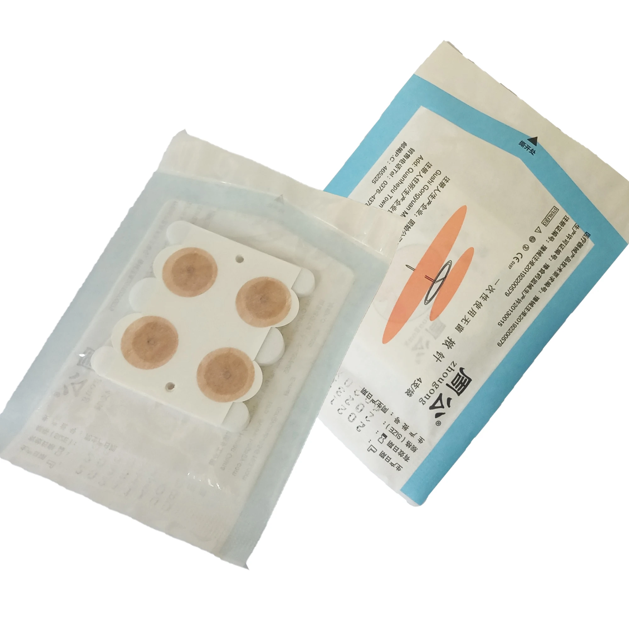 Four Packs of Foam 12 Pcs Disposable Sterile Ear Press Needle Intradermal Needle