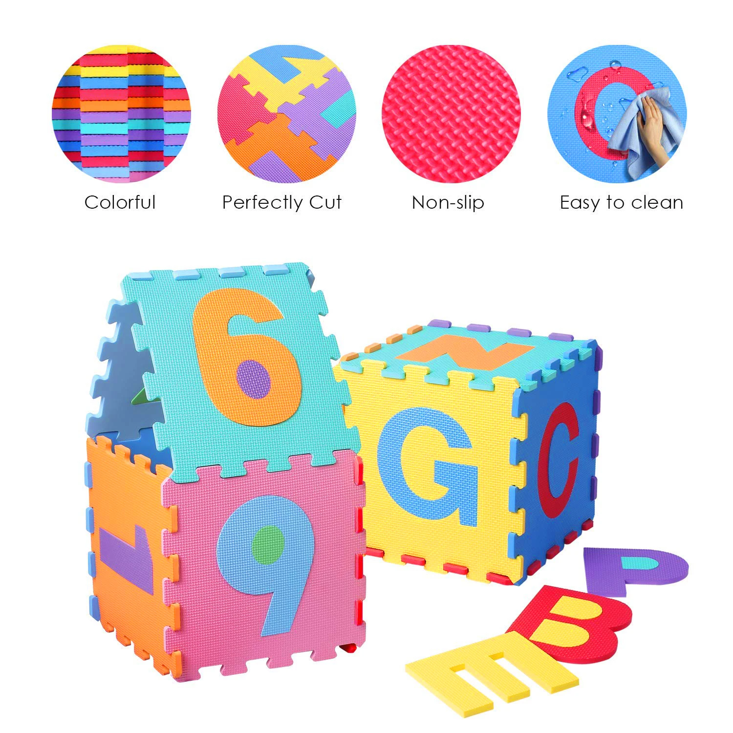 Number letter Pattern Baby Play Mat Puzzle Toys For Kids Children EVA Foam Yoga Crawling Mats Floor
