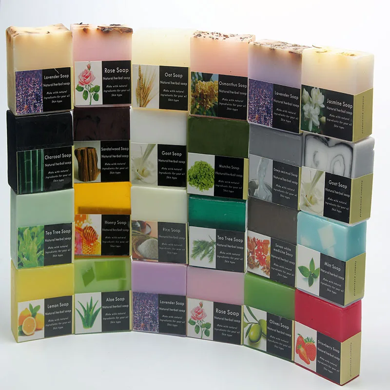 Muran Natural Silk Protein Whitening Brightening Skin Care Handmade Sea Salt Deep Cleansing Goats Milk Soap