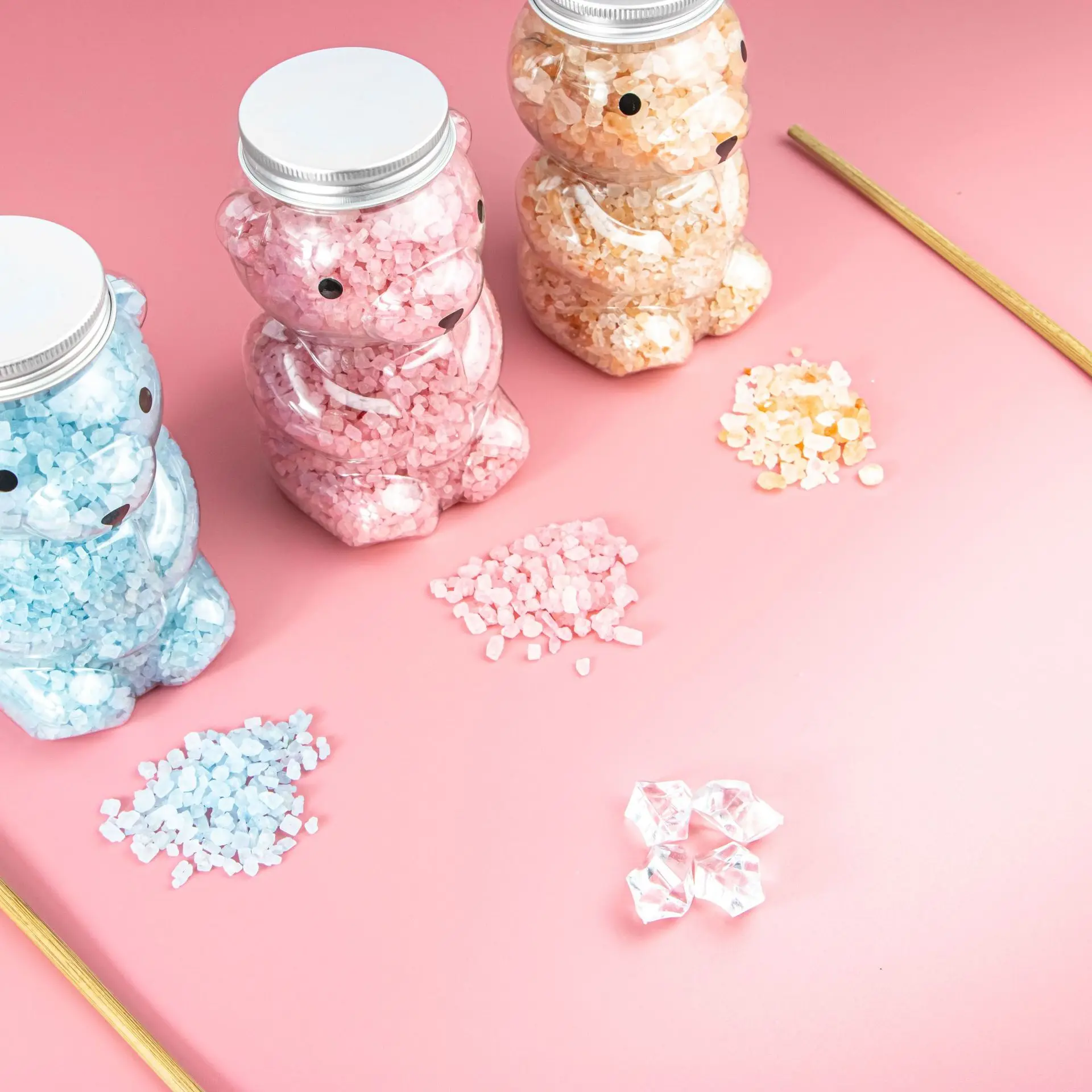 Bath Salts Rose Crysta Pieces Sweat Steaming Hot Compress Mineral Salt Crystal Saline