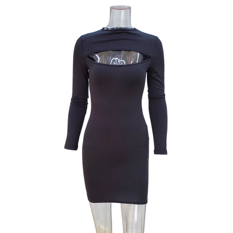 Модное облегающее мини-платье TOB, женское Клубное вечернее платье, сексуальное ажурное платье с глубоким вырезом AM427
