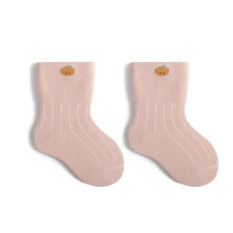 Solid Colors Hot Selling Custom Logo Socks Autumn Winter Kids Warm Socks Toddler Baby Socks Wholesale