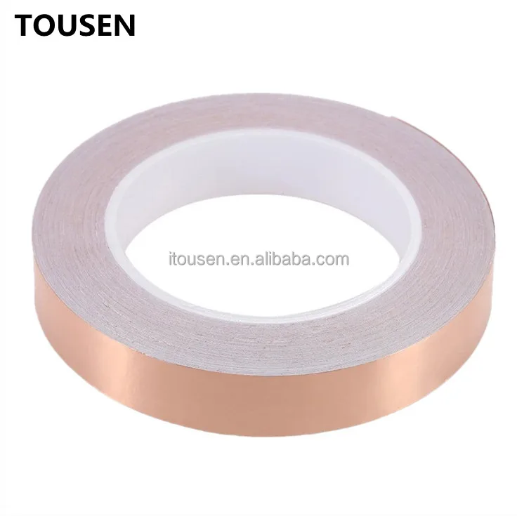 CUSTOMIZED High Quality Tiffany Lamp Accessory Material 5mm Width Insulated Copper Foil Tape for EMI interference