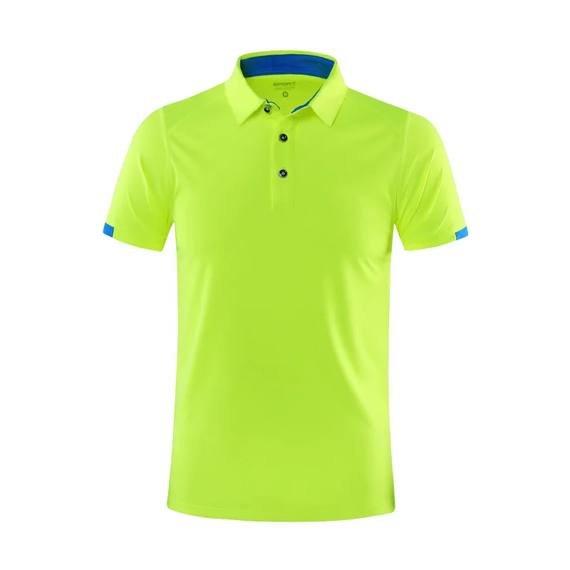 Wholesale Small Order Customized Logo Mens Light Weight Quick Dry Plus Size Polyester Gym Stuff Team Golf Polo T-Shirts