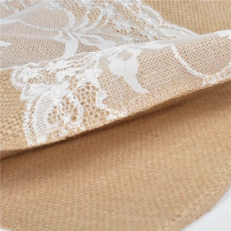 
Burlap Table Runner European-style Christmas Craft Retro Decoration Flower Table Runner 100% Linen Mexican Home,hotel Jiushidu 