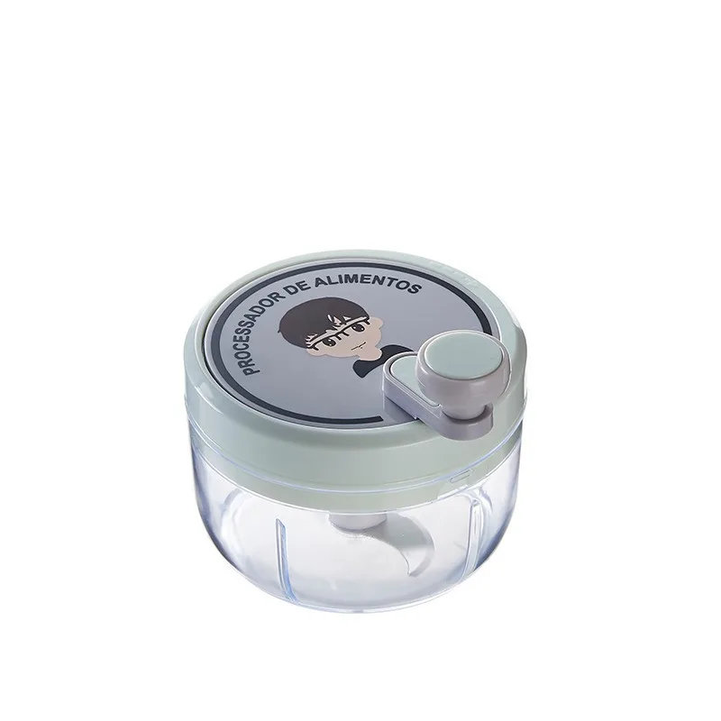 Hand Press Garlic Chopper Portable Vegetable Cutter Cordless Mini Food Processor Vegetable Chopper Blender Garlic Press Crusher