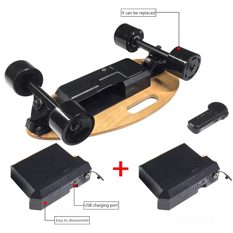 Old School Decorative 19 inch wheel man skateboard Offroad Cheapest Electric Skateboard Longboard