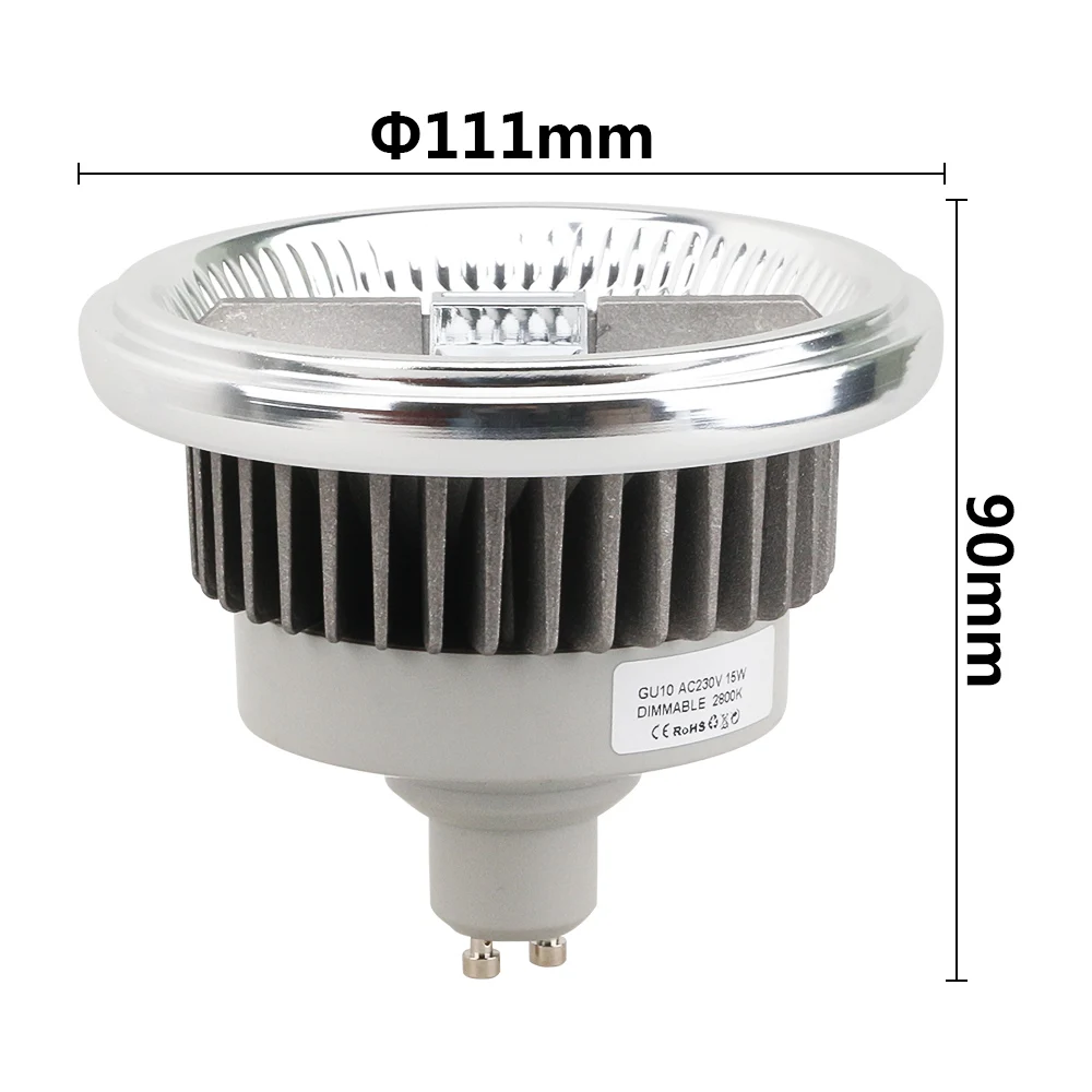 9W 12W 15W 18W Gu10 GU53 Lights Ar111 High Lumens Good Quality Led Spotlight