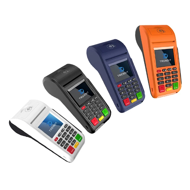 Беспроводной PVC + ABS PDA портативный POS-терминал TRENDIT 4G/WIFI/Беспроводная умная система Pos с термопринтером