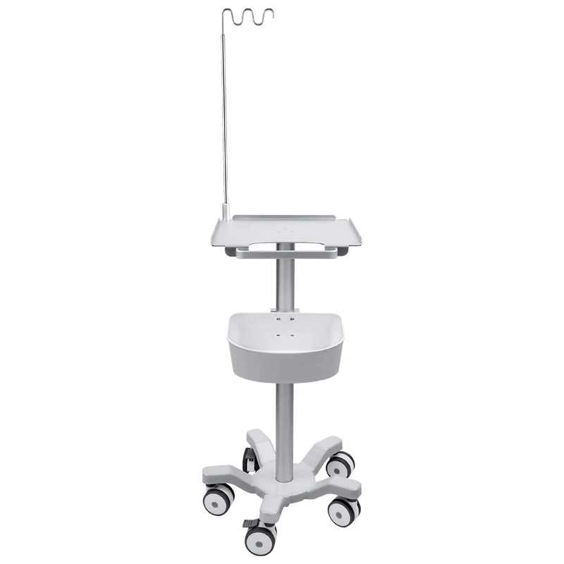 Portable Aluminum Medical Trolley Hospital ECG Trolley Hospital Utility Cart