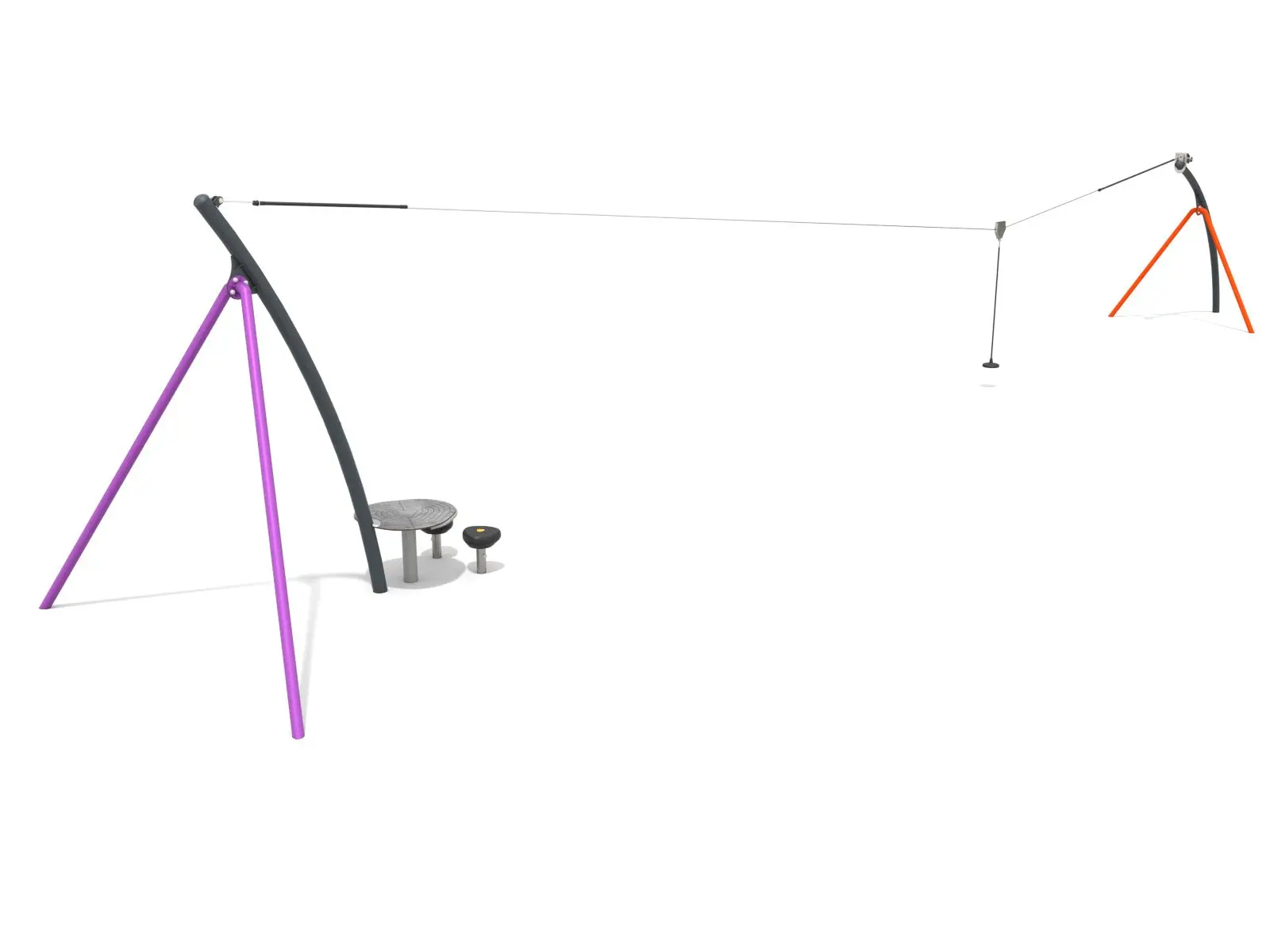 commercial play recreation equipment playground zip line amusement rides small house zip line playground for kids