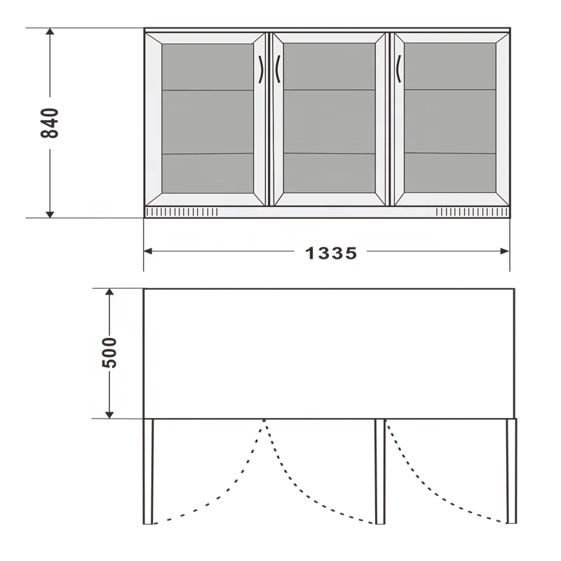 Commercial Beverage cooler 3 Hinged Doors Pub Back Bar Beer Drink Chiller Fridge beer showcase can refrigerator SC-318FS