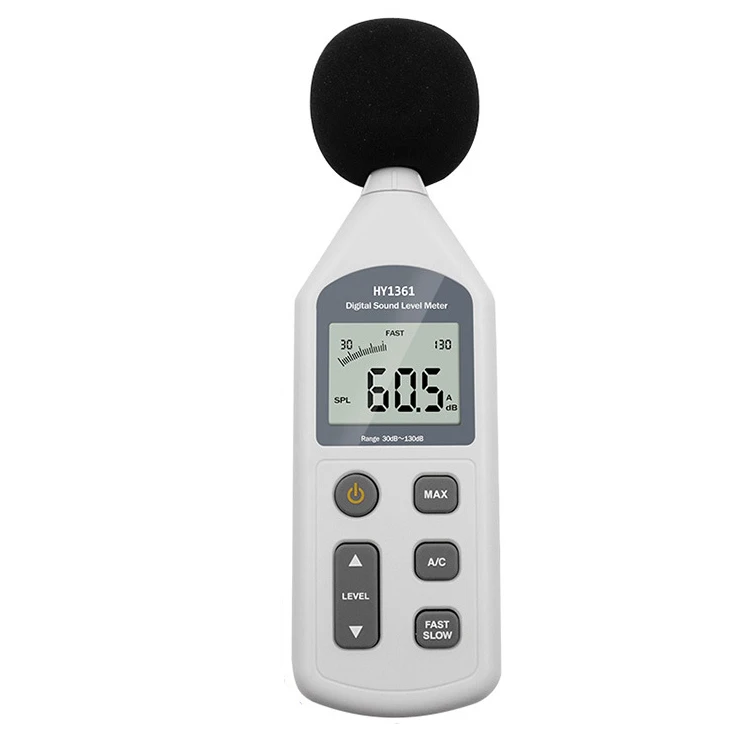  Digital USB Noise Sound Level Meter Decibel 30-130dB A/C FAST/SLOW with Large LCD Screen