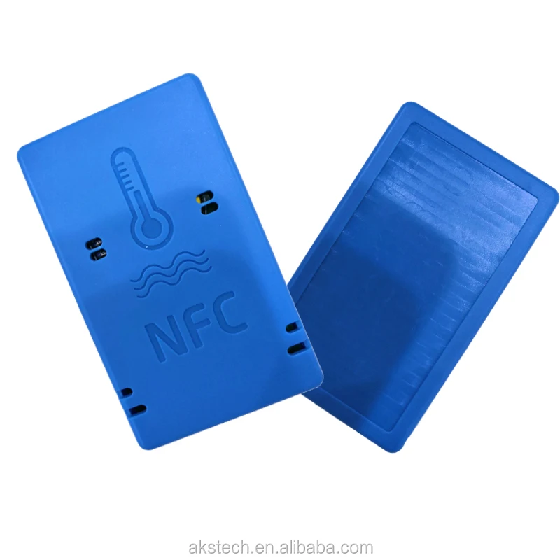 Cold Chain Storage NFC Temperature Humidity Data Logger Mini Reusable Temperature Sensor for Container