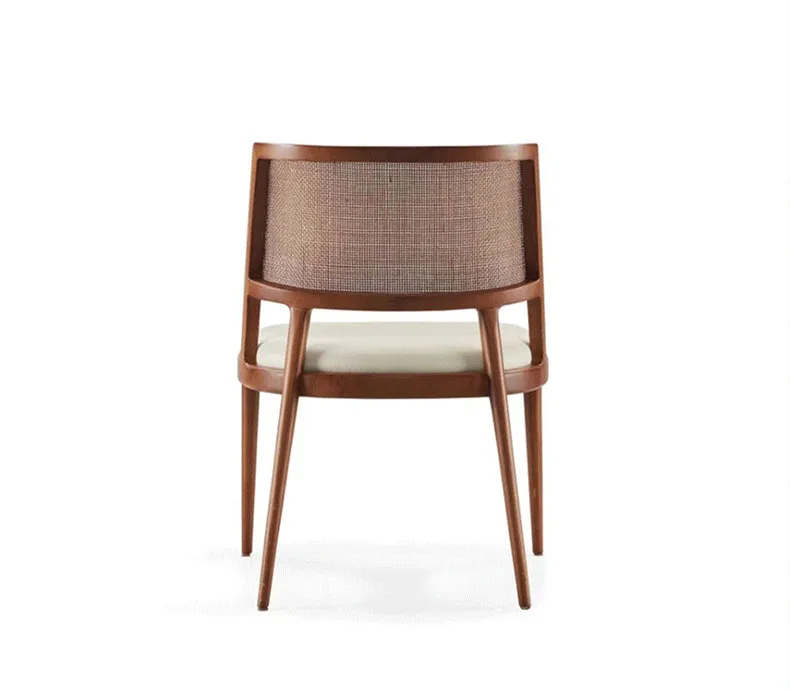 Dreamhause Solid Wood Dining Chair Designer Restaurant Coffee Shop Cafe Chair Wooden Backrest Chair