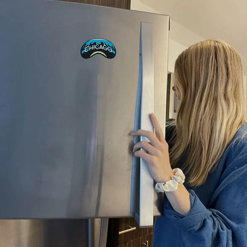 Wholesale Cute Chicago Custom Made Rubber Pvc 3d Creative Souvenir Fridge Magnet For Home Decor