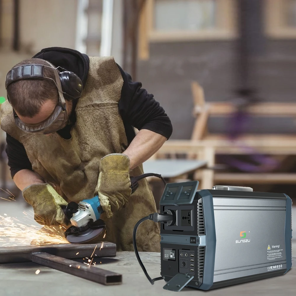 Sungzu Top Quality Power Station 1500W  Reliable Solar Generator 417600mAh Universal  Residential Outdoor Solar Power  Charger