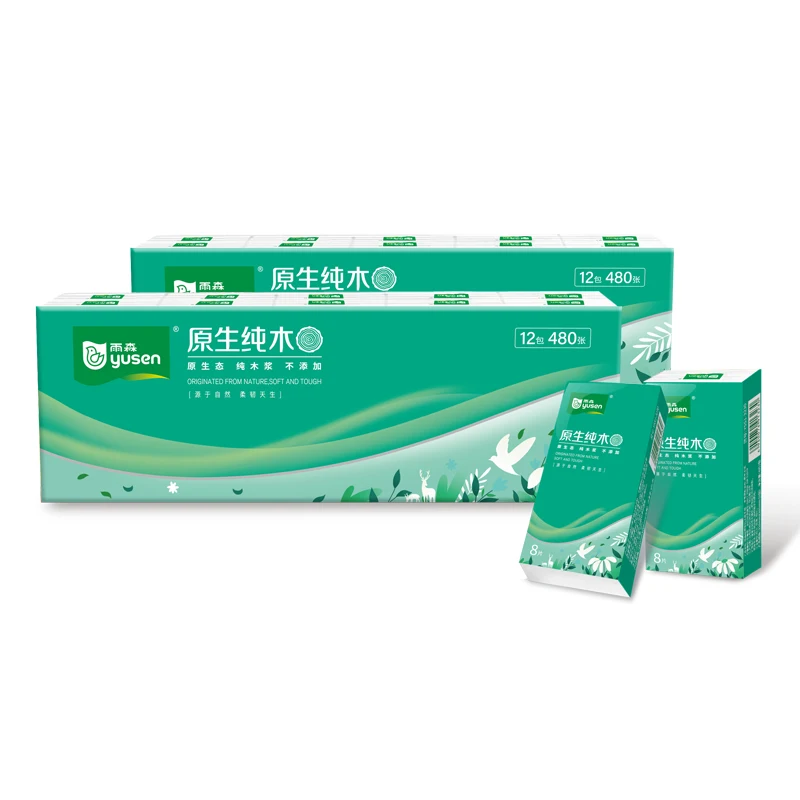 Factory Wholesale High Quality 3ply / 4ply Customized Printed Pocket Tissue Mini Tissue Handkerchief for Travel Use