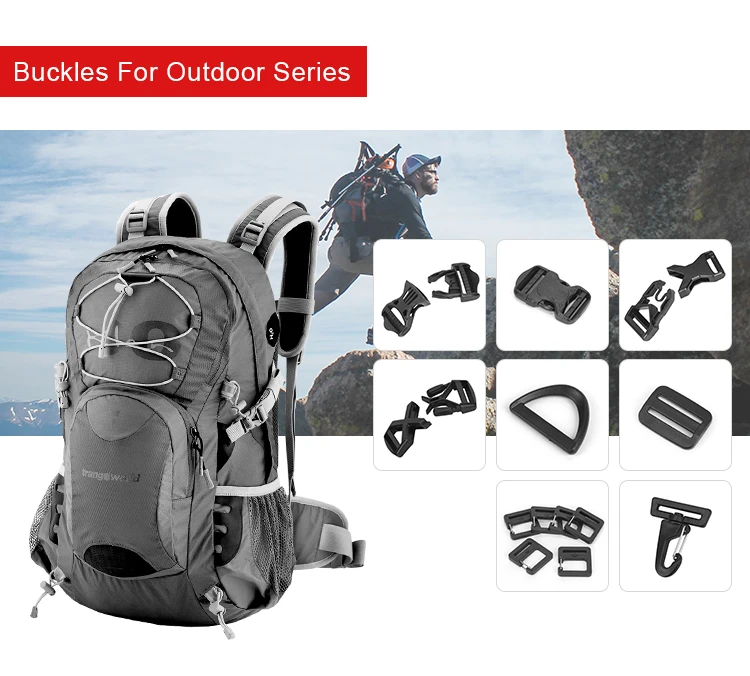 Backpack School Bag Strap Accessories 1 Inch 25mm Quick Side Release Plastic Buckle Clips