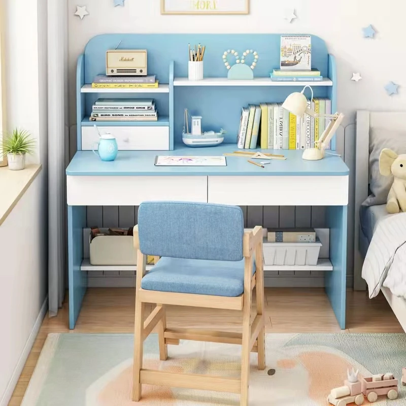 Modern minimalist corner computer desks home table girl boy baby toy table wood study table