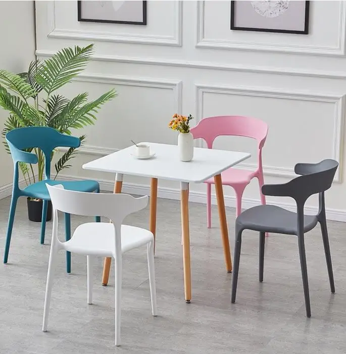 Modern Factory Wholesale PP Chairs nordic stackable monoblock design price modern colored plastic dining chair for sales