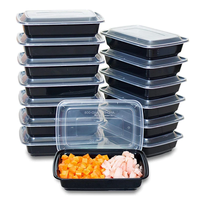 28 oz  Convenient plastic bpa free heavy duty  free pp meal prep container