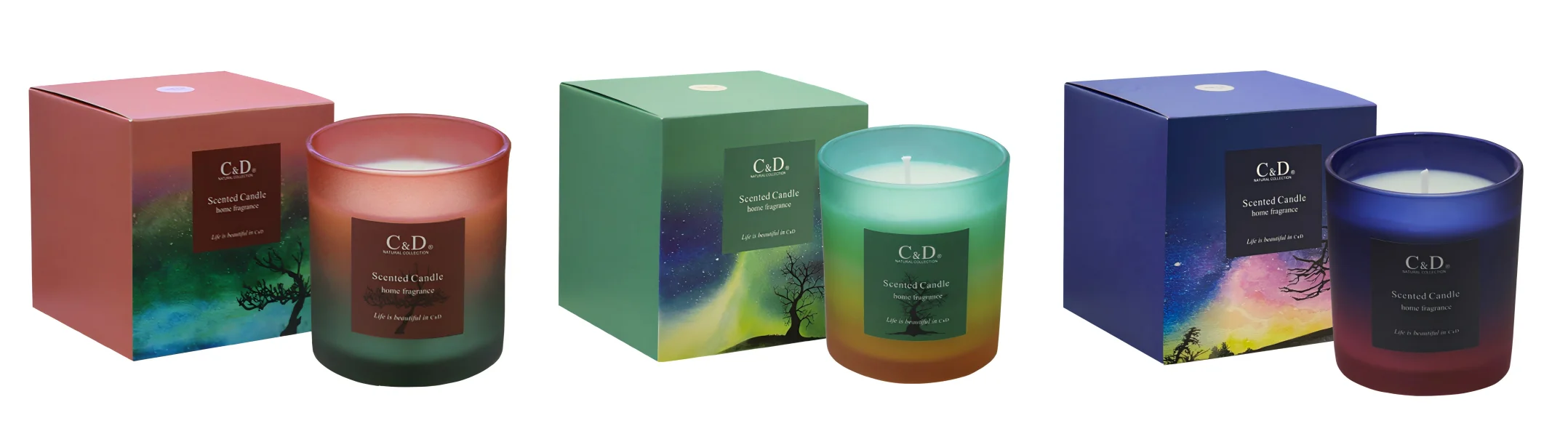 China Supplier Aurora Scented Candle Reed Diffuser And Scented Candle Gift Set