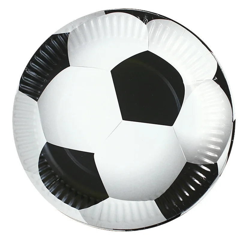 2022 NEW design Football party tableware disposable paper plates and cups sets for birthday