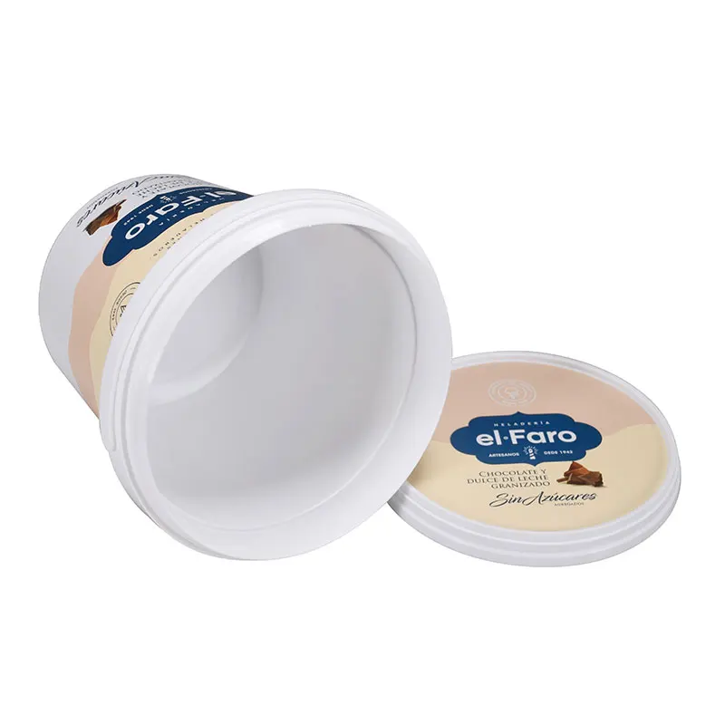 PP Yogurt Bucket with Lid and Handle 1L Reusable Food Storage  Large Capacity High Quality Eco Friendly