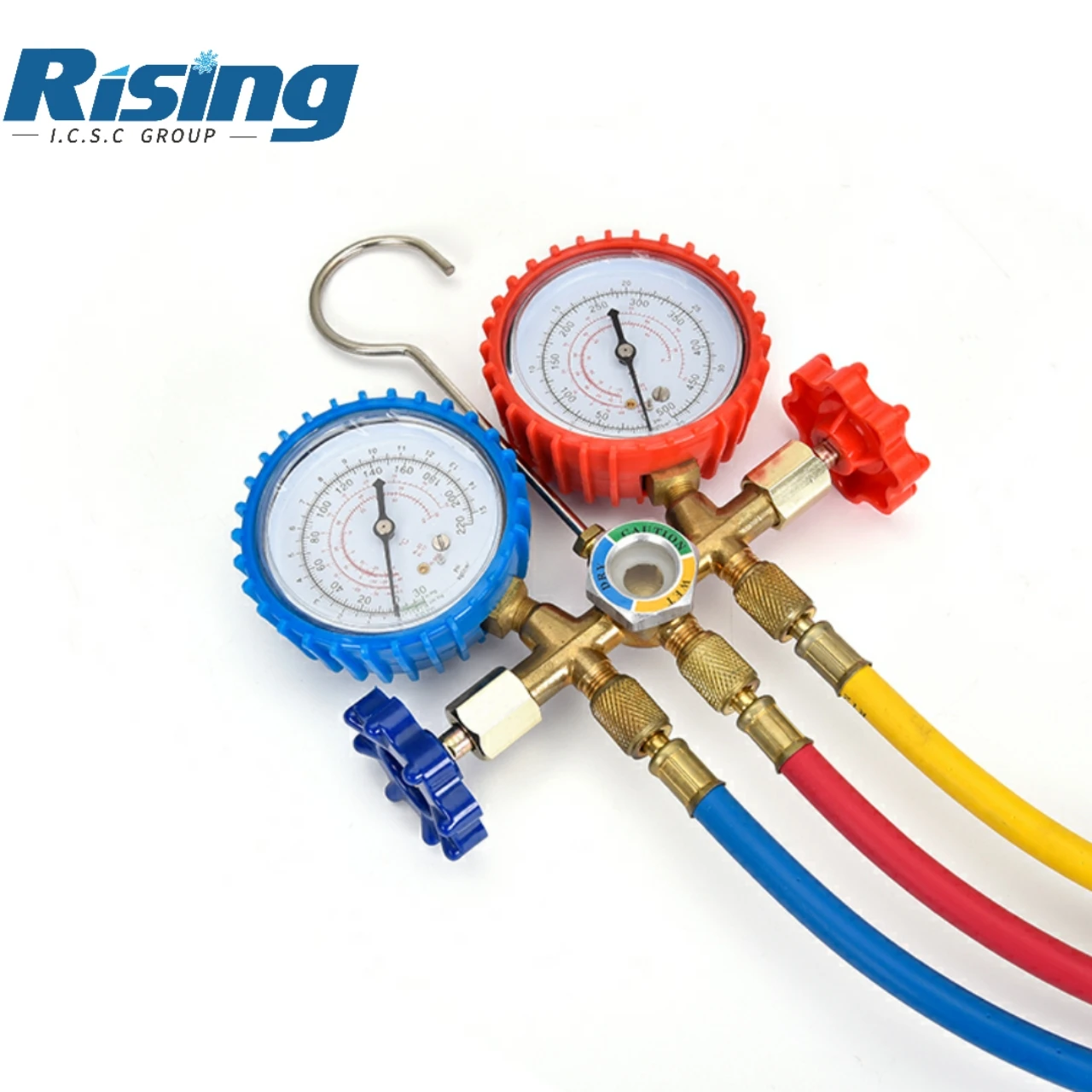 2023 Best Price Customized refrigeration tool parts air conditioning appliances brass manifold sets manifold pressure gauge