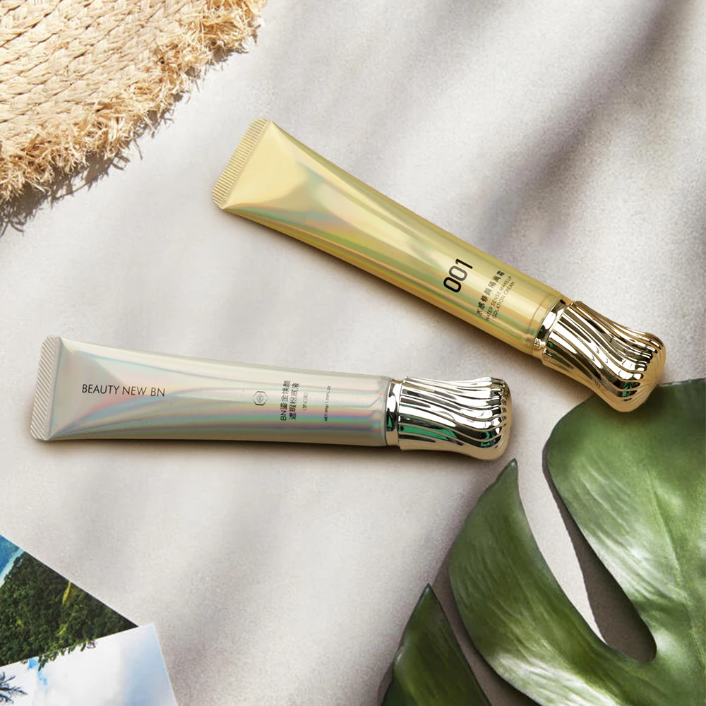 Luxury 10g 15g 20g ABL Cosmetic Packaging Tube With Acrylic Silver Screw Cap Aluminum Plastic Soft Squeeze Eye Cream Tubes