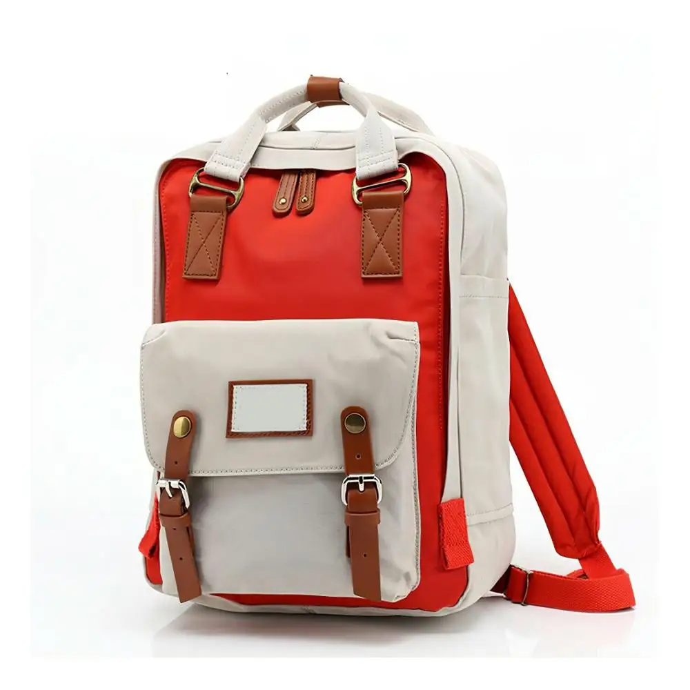 
College School Bag Outdoor Travel Bagpack Colorful Canvas Daypack 