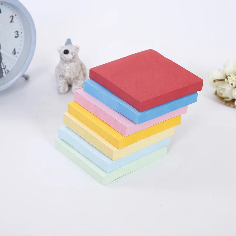 Customized Paper Stickers Post Sticky Note Pad Custom Memo manufacturer 3*3in Sticky Notes pad