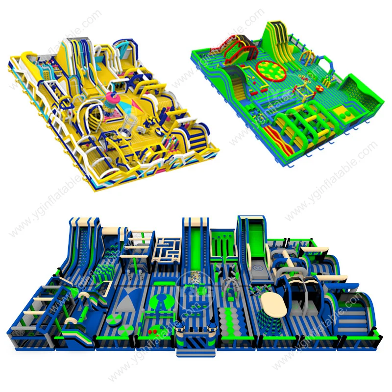 Y&G commercial inflatables park jump park indoor obstacle course inflatable rentals outside activities for kids inflat amus park