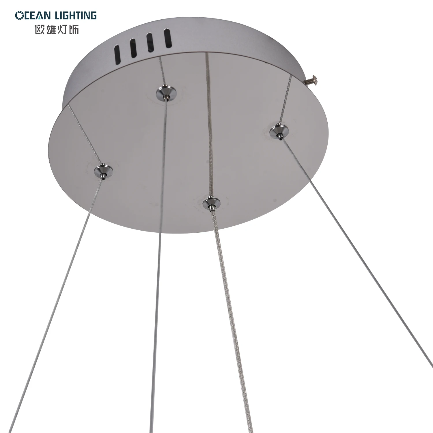 Custom 3 Rings Chandelier Indoor Hotel Household Designer Lustre Nordic Round Modern Crystal LED Pendant Light For Restaurant