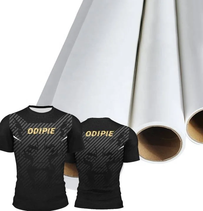High Quality Custom Size White Sublimation Transfer Film Paper Roll High Transfer Rate for Clothing Textile Fabric Sportswear
