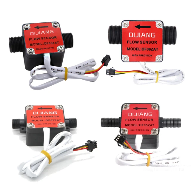 DIJIANG Plastic Gear Flow Meter For Metering Viscosity Liquids Oil Fuel Diesel Generator Wine ethanol Water Flowmeter 3.5 - 24V