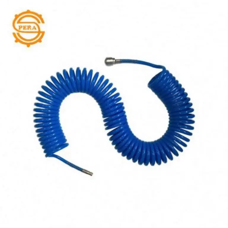 automatic Spiral Polyurethane spring air hose reel with quick coupler For Compressor pneumatic tools  6M 9M 12M 15M