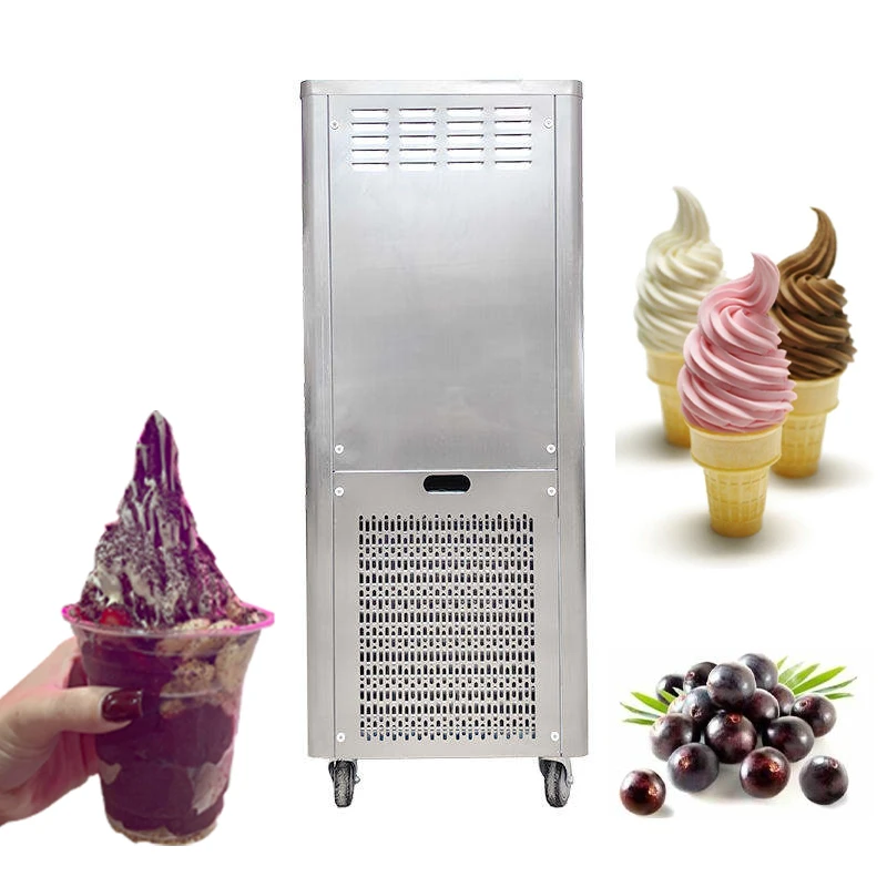 New Industrial 60-70L/H Production Soft Ice Cream Machine For Food Shop