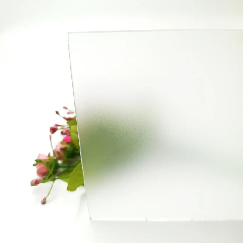 China manufacturer low iron tempered frosted glass acid etched glass ultra white clear frosted glass made in China